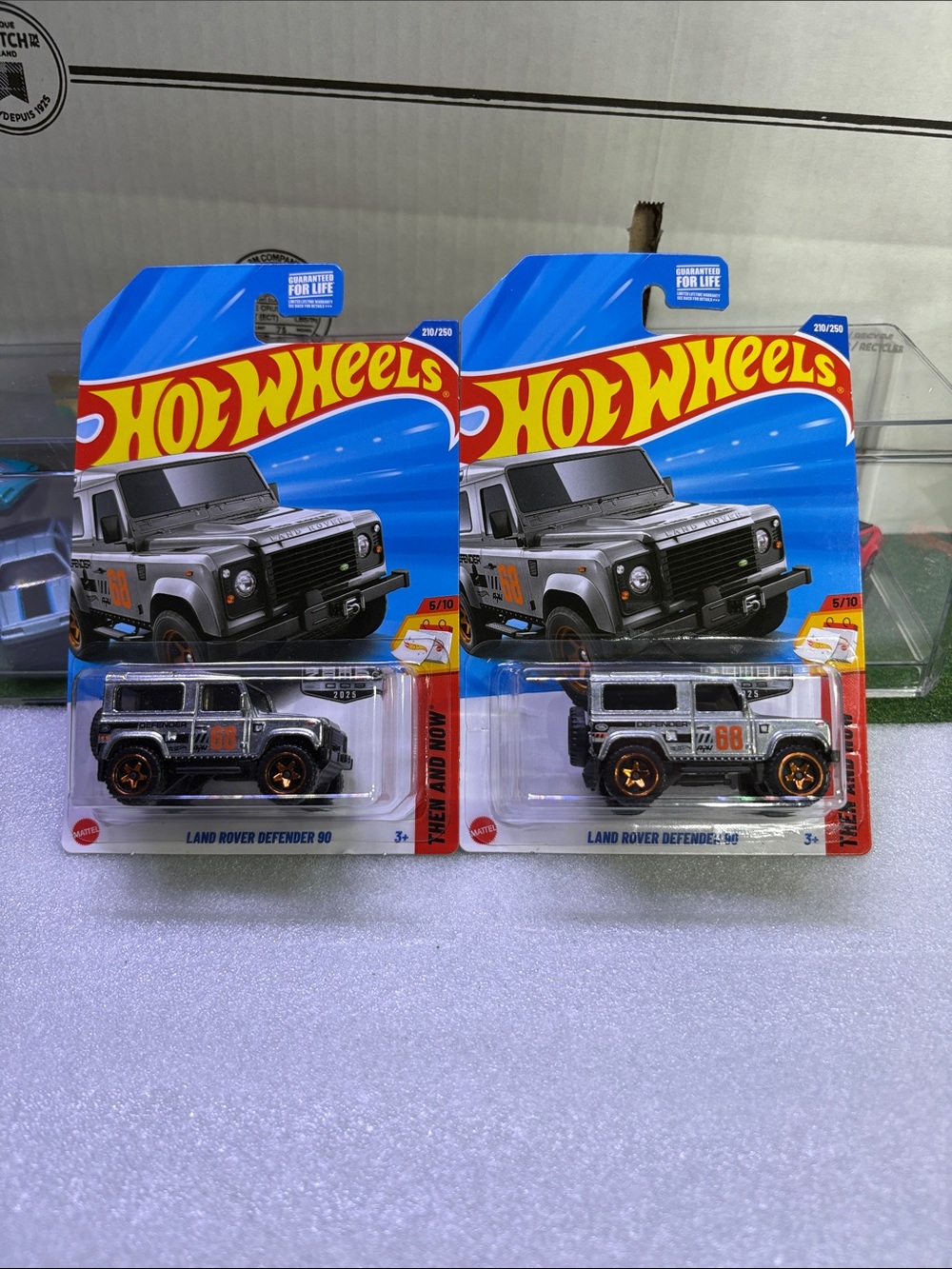 Hot Wheels Land Rover Defender 90 ZAMAC Walmart exclusive lot of 2